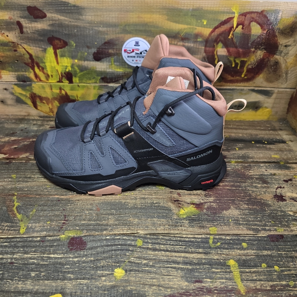 Size‎ 9 - Salomon X Ultra 4 GORE-TEX Mid Ebony Mocha Mousse Women - Picture 3 of 8